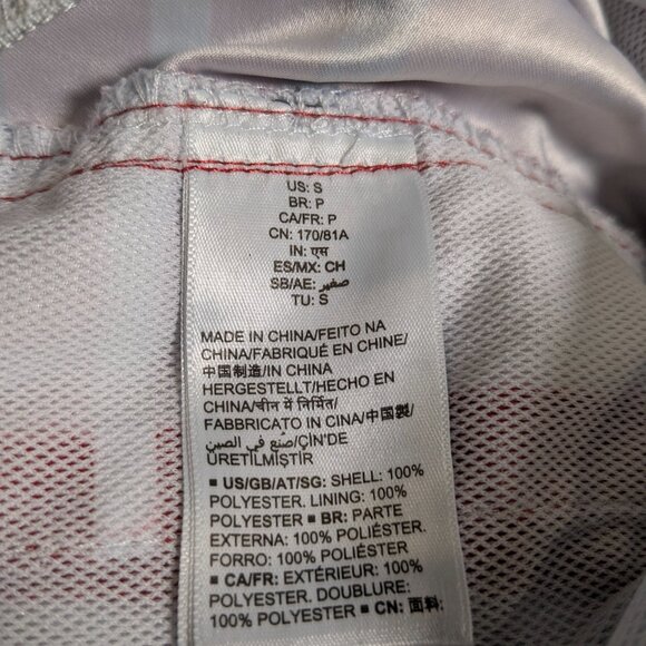 Amazon Essentials Men's Quick-Dry Swim Trunk Red Blue Stripes, Small, 7" Inseam - Picture 15 of 16